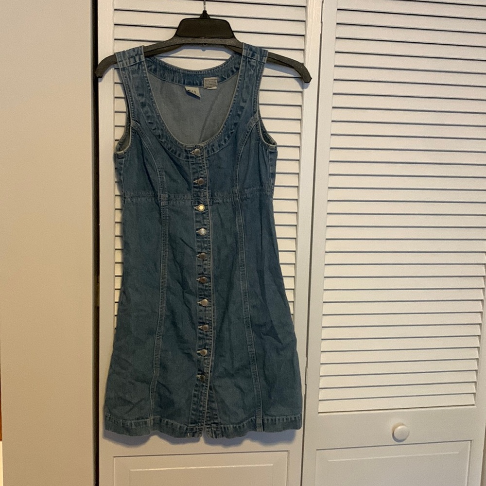 Vintage empire waist Jean dress
